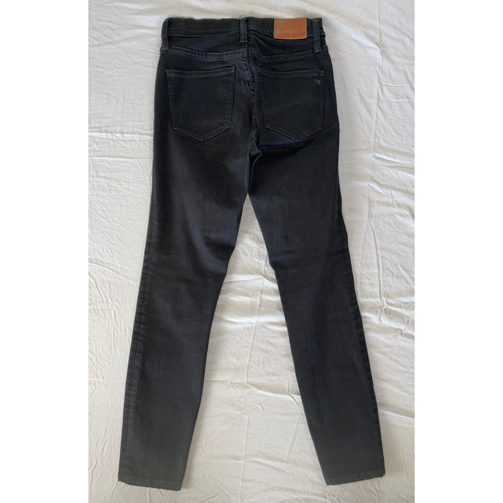 Madewell 9" High Rise Skinny Stretch Denim Jeans. Black, Women's 24. GUC!!
